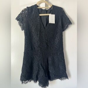 Alexis NWT black lace romper